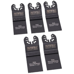 Faithfull Multi Tool Function Bi-Metal Saw Blade 32mm 5pk  Keans Claremorris