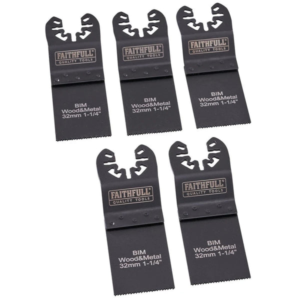 Faithfull Multi Tool Function Bi-Metal Saw Blade 32mm 5pk  Keans Claremorris