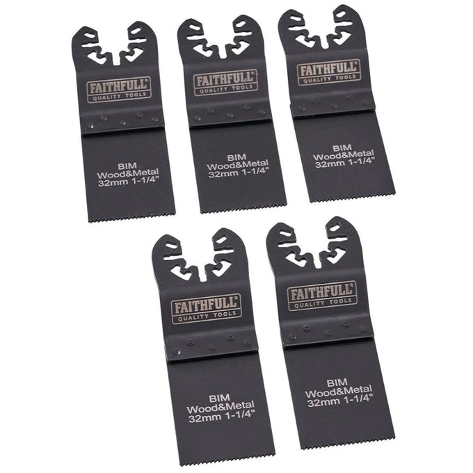 Faithfull Multi Tool Function Bi-Metal Saw Blade 32mm 5pk  Keans Claremorris