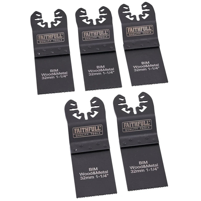 Faithfull Multi Tool Function Bi-Metal Saw Blade 32mm 5pk  Keans Claremorris