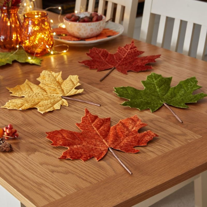 Faux Autumn Leaves – 4 Pack Keans Claremorris