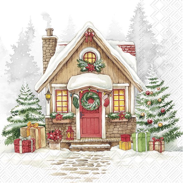 Festive House Lunch Napkins Keans Claremorris