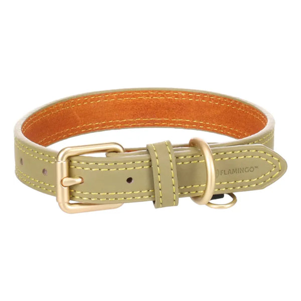 Flamingo Dog Collar Virginia - Green Keans Claremorris