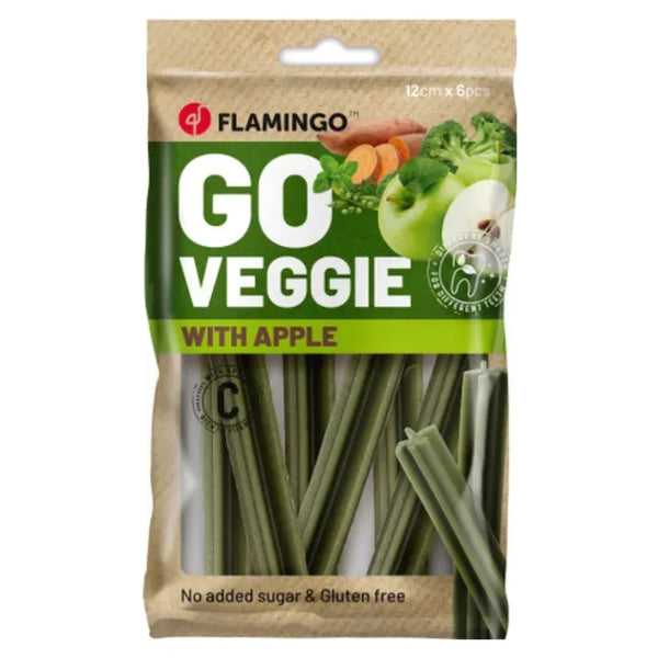 Flamingo Go Veggie - Dental Sticks - Green Apple Keans Claremorris