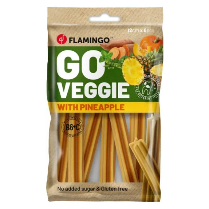 Flamingo Go Veggie - Dental Sticks  - Pineapple Keans Claremorris