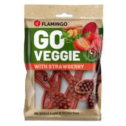 Flamingo Go Veggie - Toothbrush - Strawberry 4pk Keans Claremorris