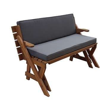 Foldable Bench and Table Set