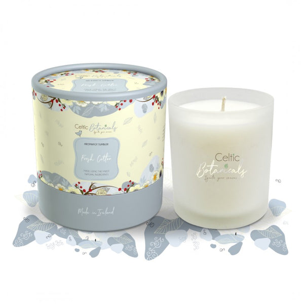 Fresh Cotton Aromapot Tumbler Round Box 27cl candle Keans Claremorris
