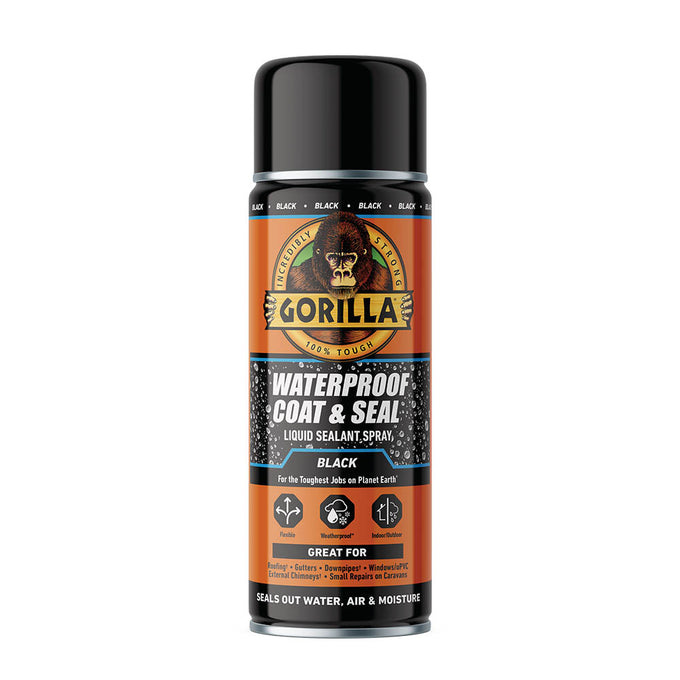 Gorilla Waterproof Coat & Seal Spray Black 450Ml - Image 1