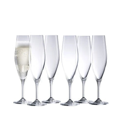 Cheers Champagne / Prosecco Flutes Party Pack - Set of 6