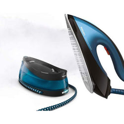 Philips GC7846/86 PerfectCare Compact Steam Generator Iron 420g steam boost 2400W Blue & Black - Keans Claremorris
