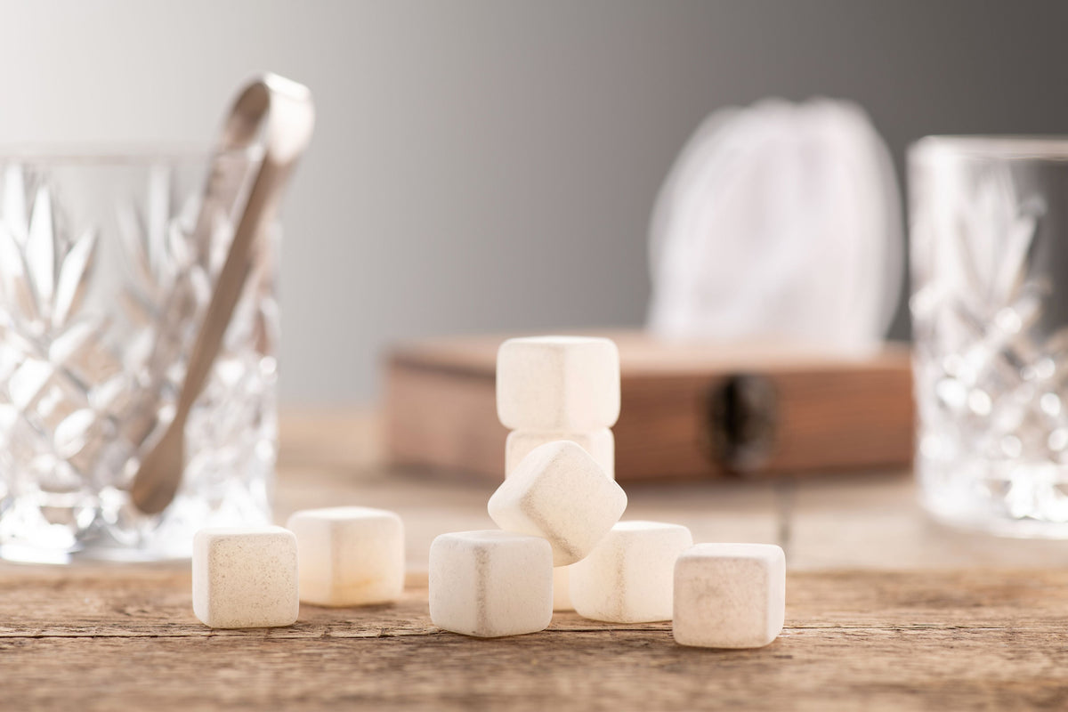 Cooling Stones Gift Set - 9 White Jade Stones for Facial Massage and Skincare by Keans Claremorris