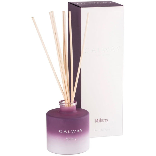 Galway Crystal Mulberry Diffuser with fruity scent, 100ml oil, 23cm reeds, in branded box – Keans Claremorris