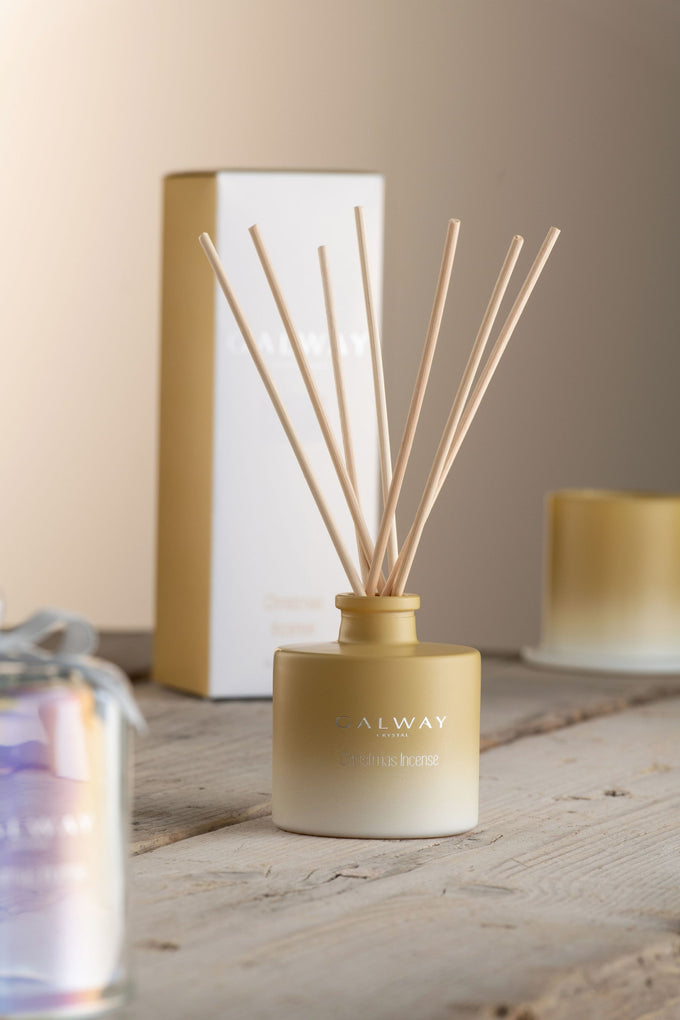 Galway Crystal Christmas Incense Diffuser with saffron, violet, patchouli, and oud fragrance – Keans Claremorris