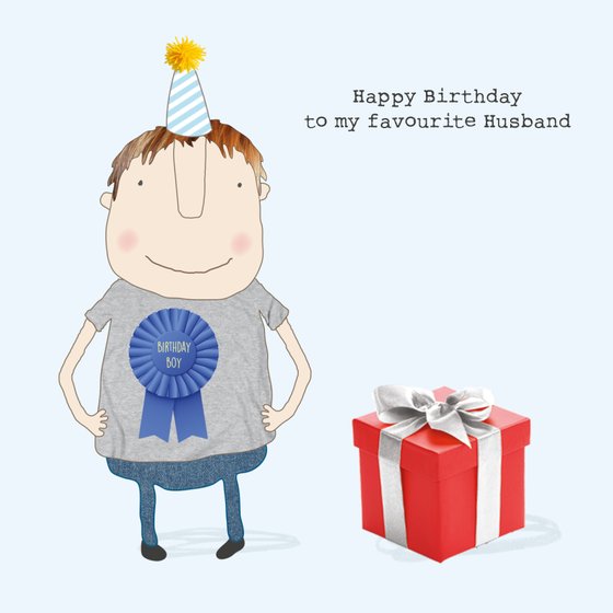 Rosie Husband Favourite Happy Birthday Card