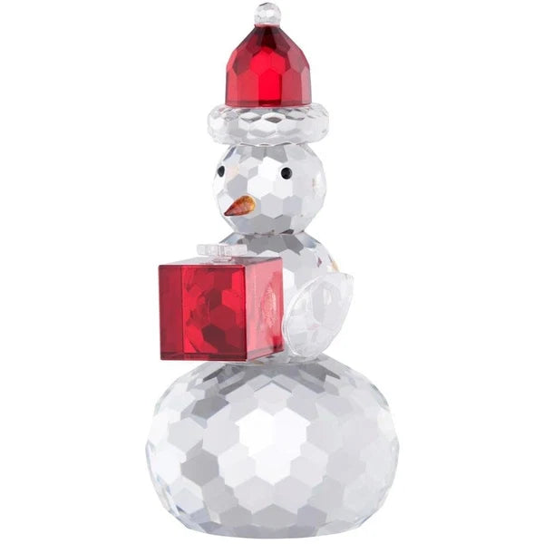 Gem Snowman with Red Hat & Box