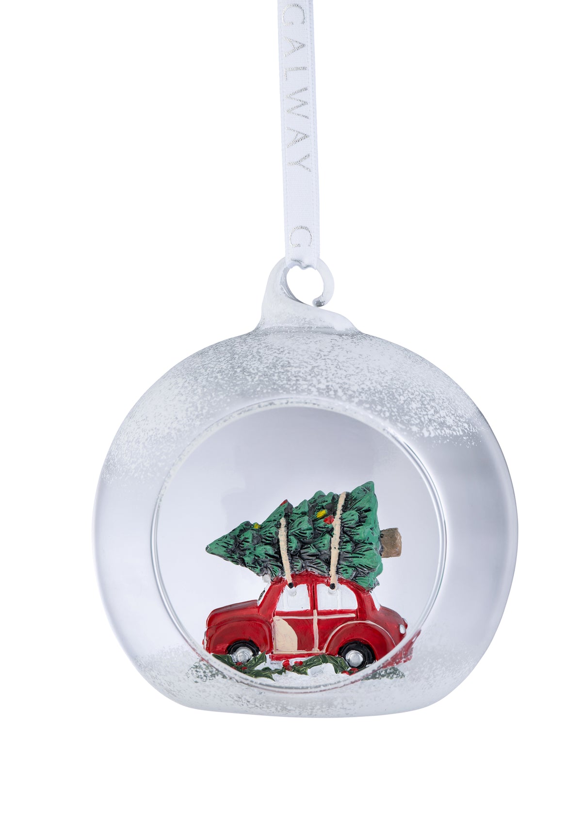 Galway Crystal Vintage Car Hanging Bauble Ornament - Image 1