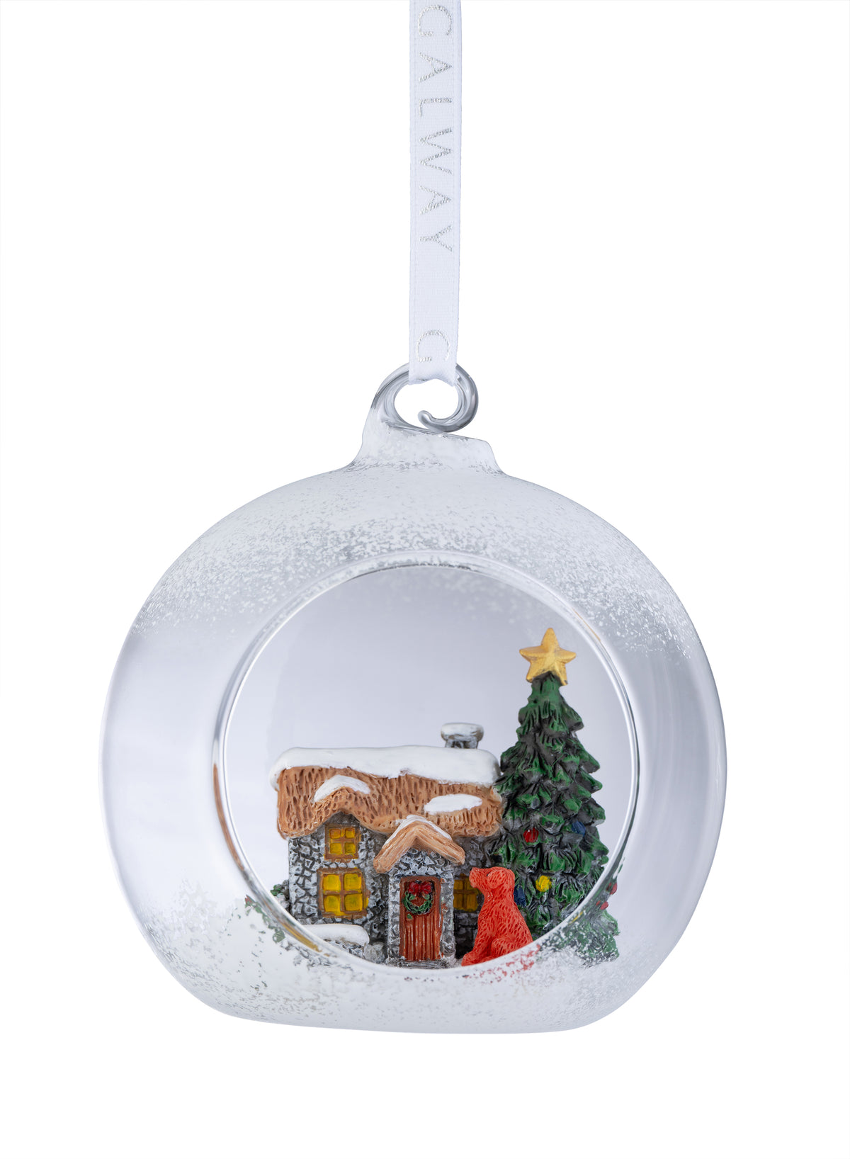 Christmas Cottage Hanging Bauble Ornament - Image 1