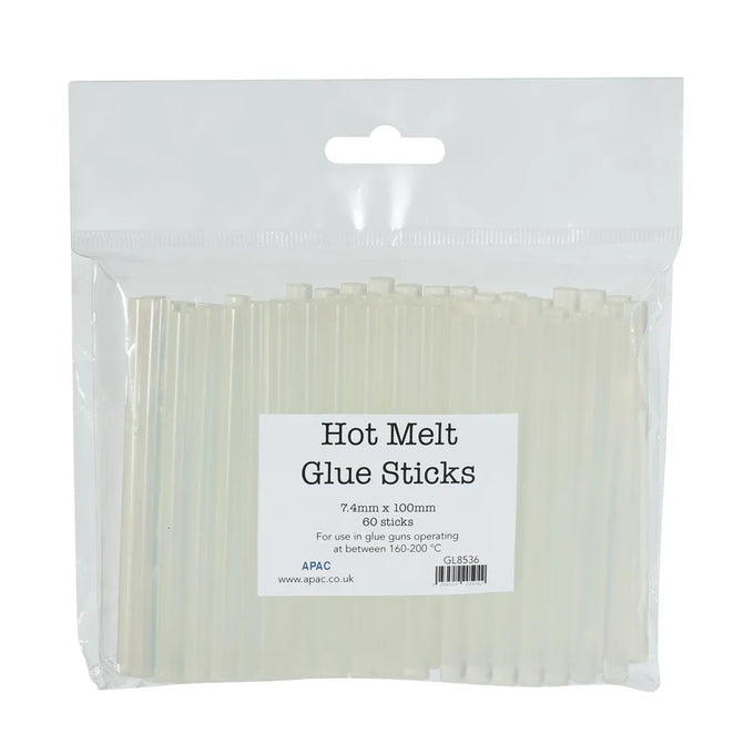 Mini Hot Melt Glue Sticks 7.4x100mm (60 sticks per pack) (12) - Image 1