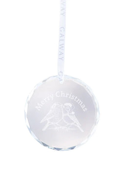 Robin Couple Hanging Round Ornament