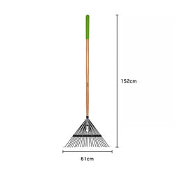 Ames Flat Tine Leaf Rake CS Tools 152 cm