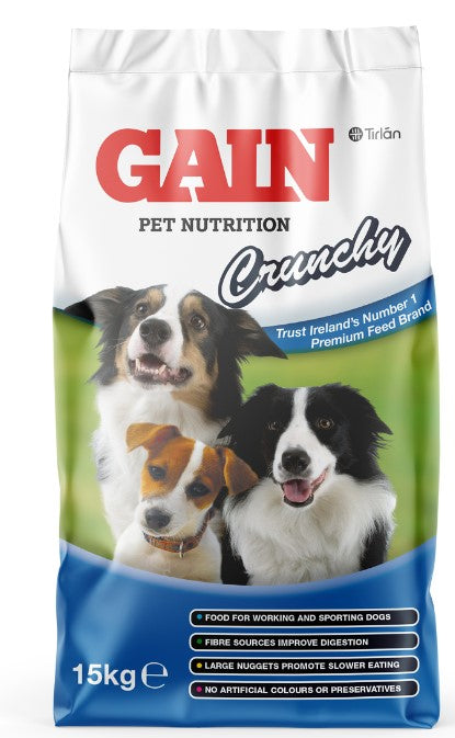 Gain Crunchy Dog Food 15kg Keans Claremorris 