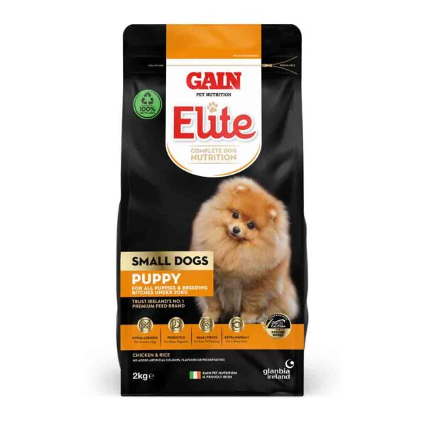 Gain Elite Small Dog Food Puppy 2kg Keans Claremorris