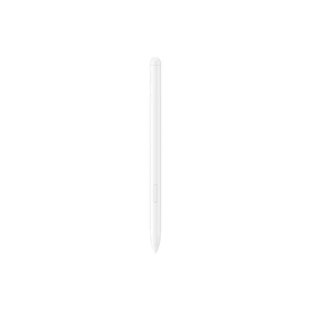 White S Pen stylus accessory for Samsung Galaxy Tab S10 FE tablet shown vertically.