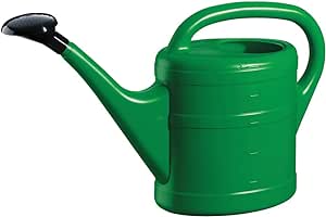 Green 10L heavy-duty PVC garden watering can with litre indicator and wide filling hole – Keans Claremorris