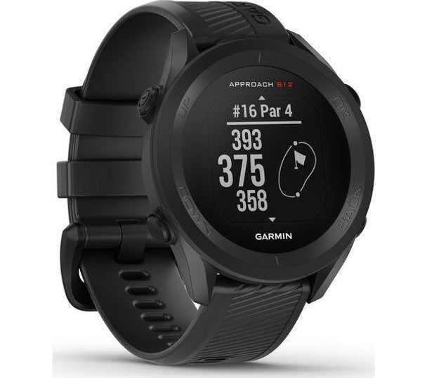 Garmin Approach S12 Black Golf Watch with 42,000+ courses, sunlight readable screen, 30-hour GPS battery – Keans Claremorris