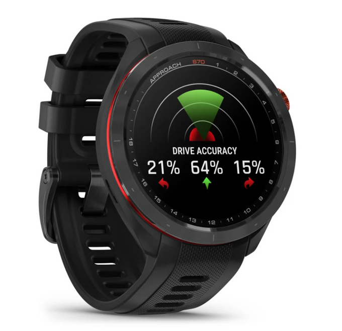 Garmin Approach S70 47mm Black Bezel Black Band| 49-GAR-010-02746-12 Keans Claremorris