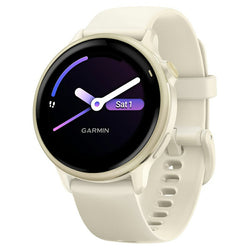 Garmin Vivoactive 6 Lunar Gold smartwatch with AMOLED display, heart rate monitor, GPS, 11-day battery – Keans Claremorris