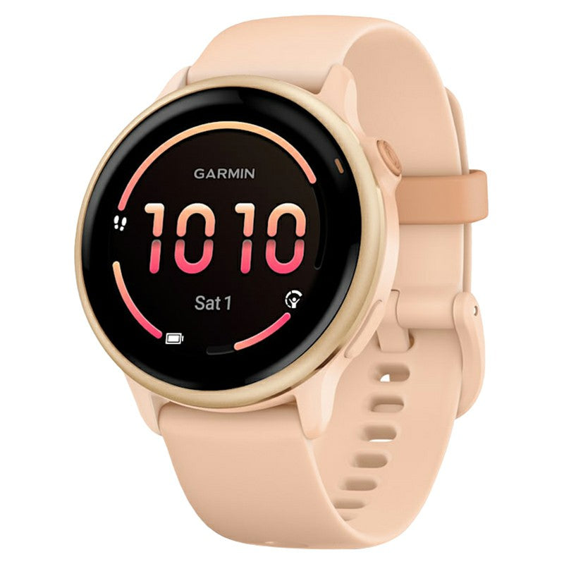 Garmin Vivoactive 6 smartwatch with Metallic Pink Dawn band, AMOLED display, GPS, heart rate monitor, 11-day battery – Keans