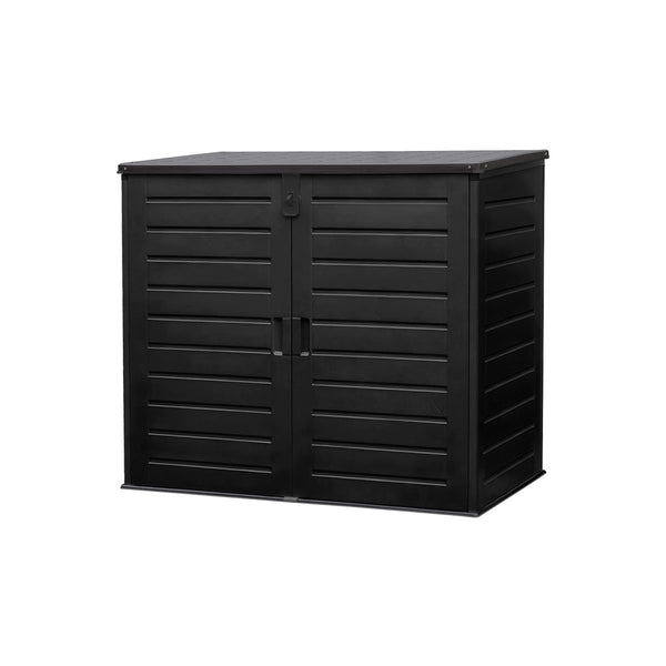 Gartect Black Wheelie Bin Storage with Lid 1170L Keans Claremorris