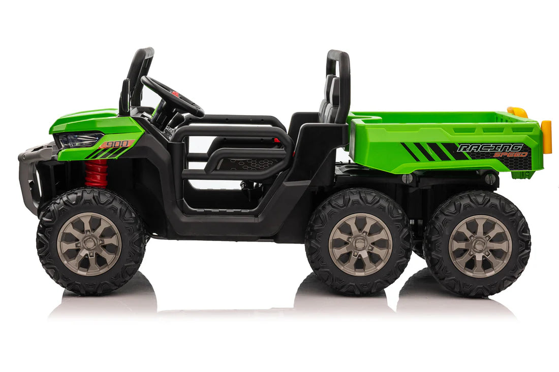 24v 6-wheel Gator two-seat ride-on electric vehicle with tipping feature by Keans Claremorris
