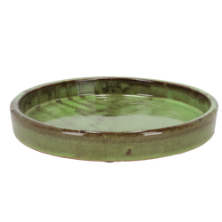 Glazed Saucer Green 25cm Keans Claremorris