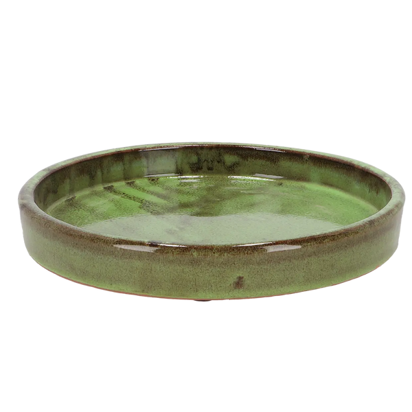 Glazed Saucer Green 25cm Keans Claremorris