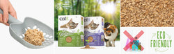 Catit Go Natural Wood Litter Lavender 15L – eco-friendly cat litter with lavender scent, available at Keans Claremorris