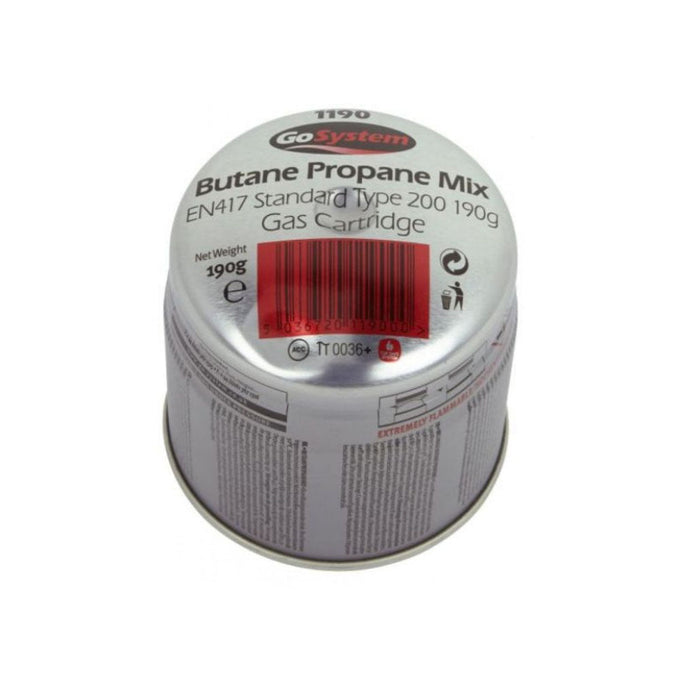 Go System 190g Butane/Propane Mix Gas Cartridge with Safety Valve, Effective to -20°C | Keans Claremorris
