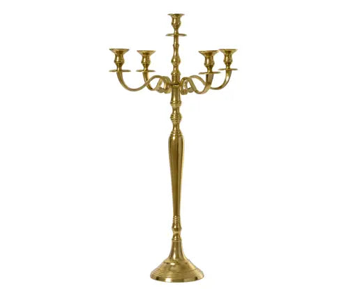 Gold Aluminium Candleholder – 80cm Keans Claremorris