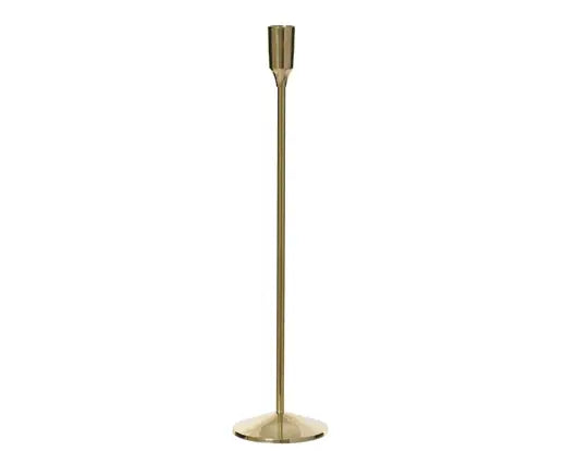 Gold Brass Candleholder – 46cm Keans Claremorris