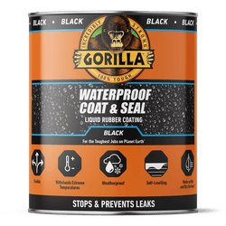Gorilla Waterproof Coat & Seal Black 473Ml Keans Claremorris