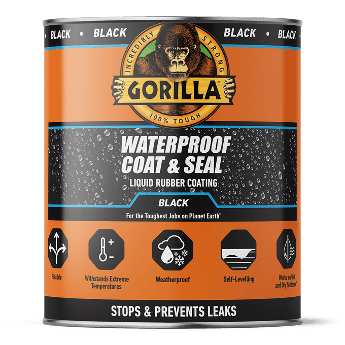 Gorilla Waterproof Coat & Seal Black 473Ml Keans Claremorris