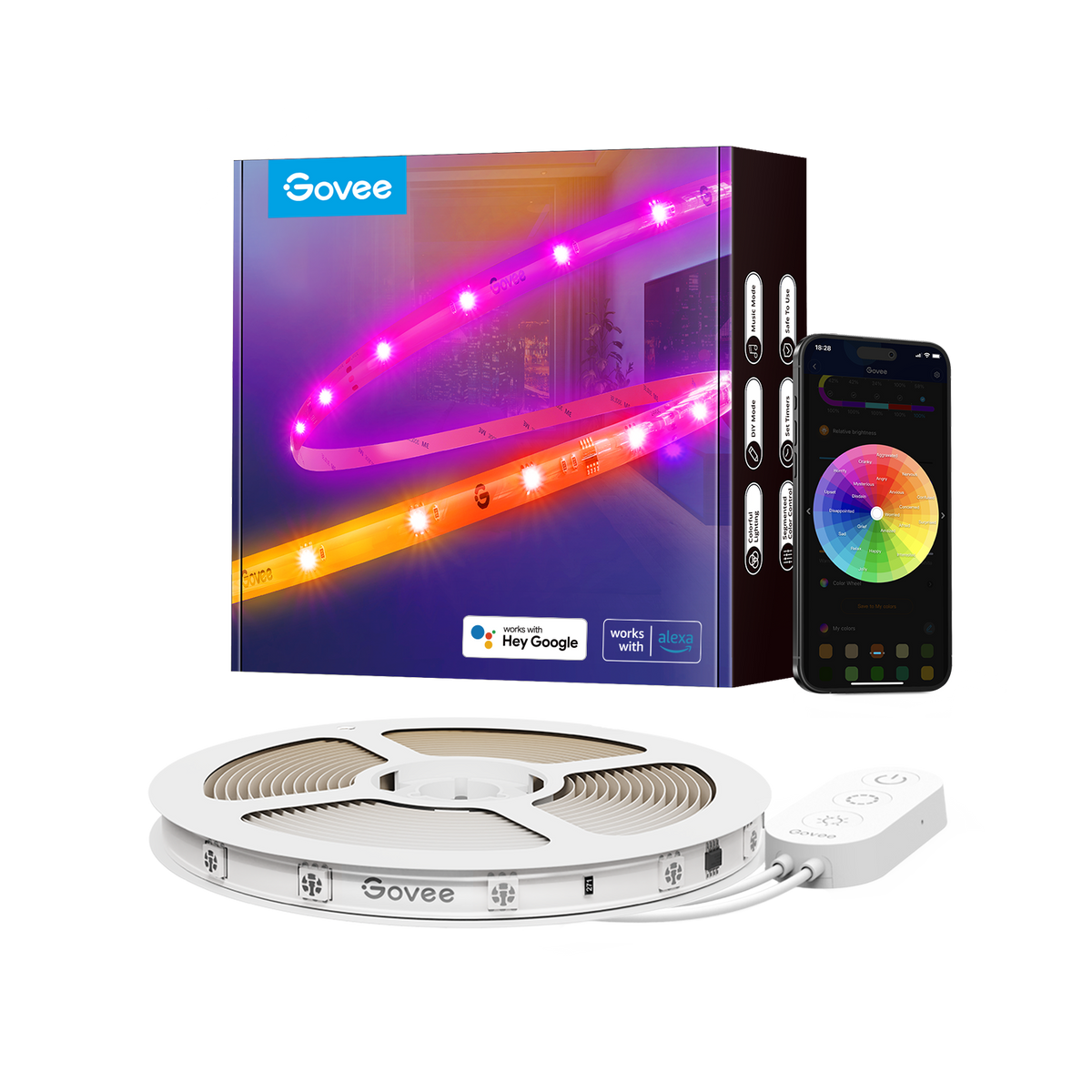 Govee Rgbic Basic Wi-Fi + Bluetooth Led Strip | H618C2D1 Keans Claremorris