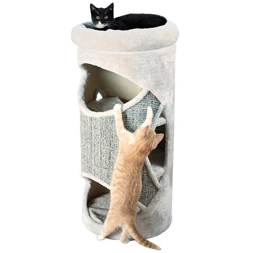 Gracia Cat Tower Light Grey Keans Claremorris