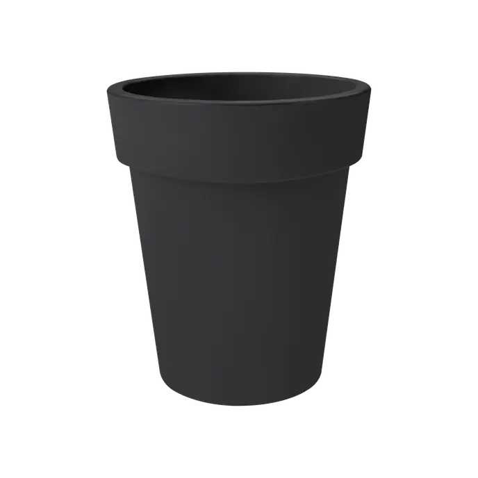 Green Basics Top Planter High 35cm Living Black Keans Claremorris
