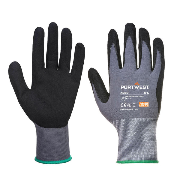 Grip 15 Nitrile Sandy Glove Black Keans Claremorris