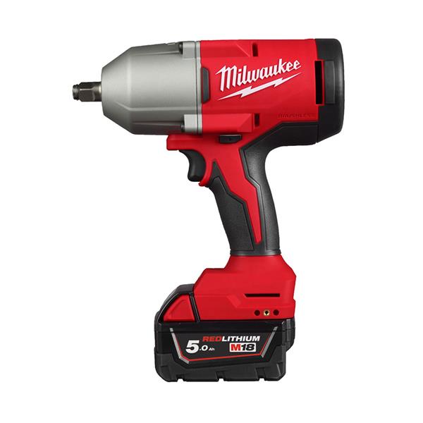 Milwaukee M18 Brushless ½" High Torque Impact Wrench with 2x 5.0Ah batteries, LED light, friction ring – Keans Claremorris
