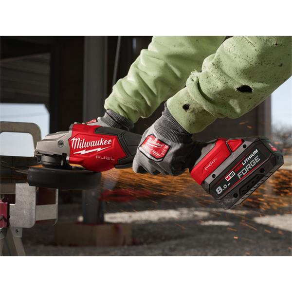 Milwaukee M18FB8 8.0Ah Forge Battery for M18 tools, high capacity, durable power – available at Keans Claremorris