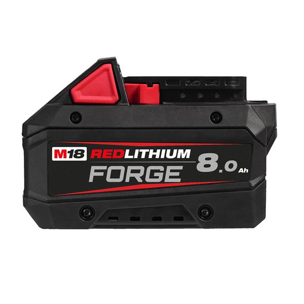 Milwaukee M18FB8 8.0Ah Forge Battery, high output, fast charge, COOL-CYCLE cooling, durable, compatible with M18 tools –